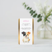 Modern Luxury Grooming Dog Personalized Collection 名刺 (スタンド正面)