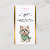 Modern Luxury Grooming Pet Personalized Collection 名刺 (正面)