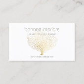 Modern Luxury Interior Designer Minimal Gold 名刺 (正面)