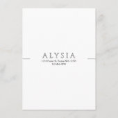 Modern Luxury Minimalist Restaurant  メニュー (裏面)