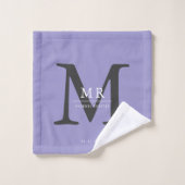 Modern Luxury Monogram Colour Match  バスタオルセット (ウォッシュタオル)