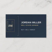 Modern Luxury Real Estate Business Card Template 名刺 (裏面)