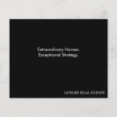 Modern Luxury Real Estate Postcard | Bespoke Home  チラシ (正面)