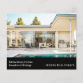 Modern Luxury Real Estate Postcard | Bespoke Home  チラシ (正面)