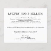 Modern Luxury Real Estate Postcard | Bespoke Home チラシ (裏面)