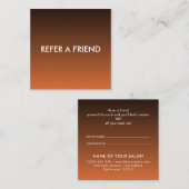 Modern Luxury Refer a Friend Card for Salon & Spa 紹介カード (正面/裏面)