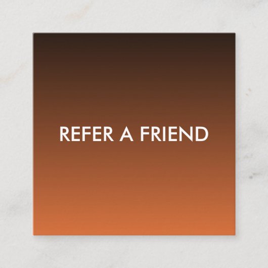 Modern Luxury Refer a Friend Card for Salon & Spa 紹介カード (正面)