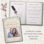 Modern Luxury Storybook Premium Mother's Day Card カード