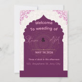 Modern Luxury Wedding Invitation – Elegant Minimal 招待状 (正面)