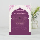 Modern Luxury Wedding Invitation – Elegant Minimal 招待状 (スタンド正面)