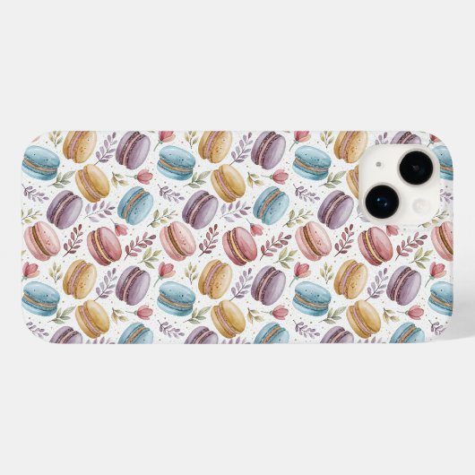 Modern Macaroon Desserts Case-Mate iPhoneケース (裏面 (横))