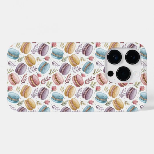 Modern Macaroon Desserts Case-Mate iPhoneケース (裏面 (横))