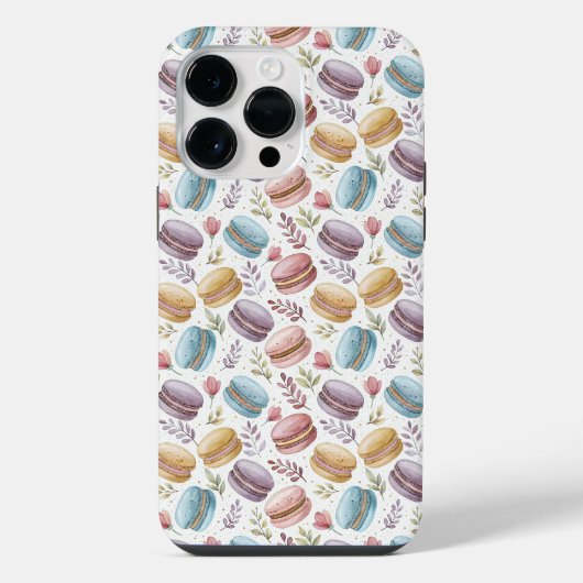 Modern Macaroon Desserts iPhoneケース (裏面)