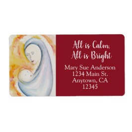 Modern Madonna and Child Shipping Address ラベル