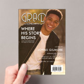 Modern Magazine Editorial Graduate Photo TMF26 アクリル招待状 (インサイチュ (ポータブル))