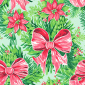 Modern magenta and red Christmas preppy bath towel バスタオルセット