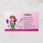 Modern Maid House Cleaning housekeeping Service 名刺 (正面)