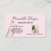 Modern Makeup Artist Professional Photo QR Codes 名刺 (正面)