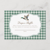 Modern Mallard Duck Gender Neutral Baby Shower エンクロージャーカード (正面)