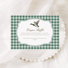 Modern Mallard Duck Gender Neutral Baby Shower エンクロージャーカード