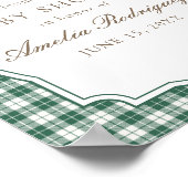 Modern Mallard Duck Gender Neutral Baby Shower ポスター (角)