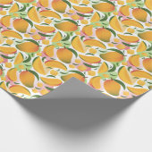 Modern Mango Fruit Pattern Wrapping Paper Roll ラッピングペーパー (角)