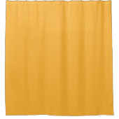 Modern Mango Yellow Plain Solid Color シャワーカーテン (正面)