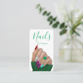 Modern Manicurist Artist Chic Nail Studio QR Code 名刺 (スタンド正面)