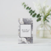Modern marble elegant makeup artist 名刺 (スタンド正面)