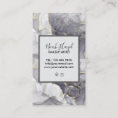 Modern marble elegant makeup artist 名刺 (裏面)