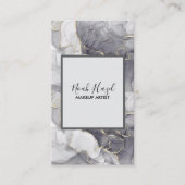 Modern marble elegant makeup artist 名刺 (正面)