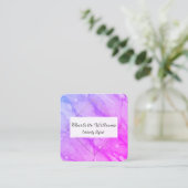 Modern Marble Gold Colorful Glam Stylist スクエア名刺 (スタンド正面)