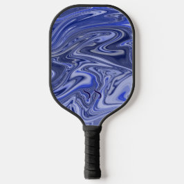 Modern Marble Monogram Pickleball Paddle ピックルボールラケット