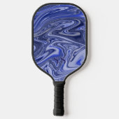 Modern Marble Monogram Pickleball Paddle ピックルボールラケット (裏面)
