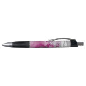 Modern Marble Pink Gold Grey Design Pen ボールペン (トップ)