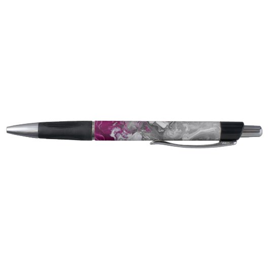 Modern Marble Pink Gold Grey Design Pen ボールペン (底)