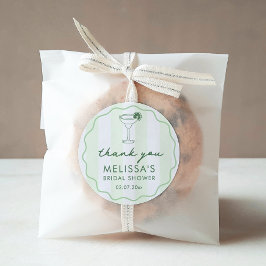 Modern Margaritas Matrimony Bridal Shower Favor ラウンドシール