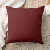 Modern Maroon Throw Pillow クッション (ブランケット)