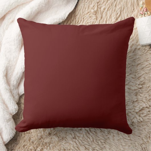 Modern Maroon Throw Pillow クッション (ブランケット)