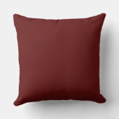 Modern Maroon Throw Pillow クッション (裏面)