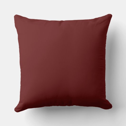 Modern Maroon Throw Pillow クッション (裏面)