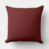 Modern Maroon Throw Pillow クッション (正面)