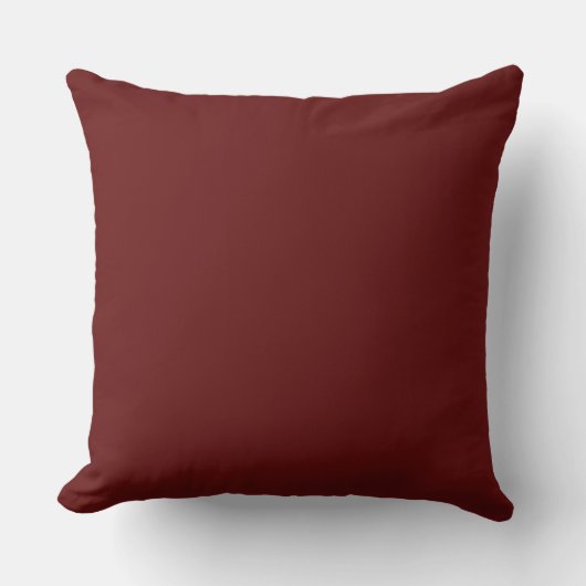 Modern Maroon Throw Pillow クッション (正面)