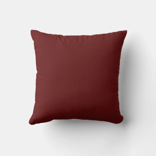 Modern Maroon Throw Pillow クッション (裏面)