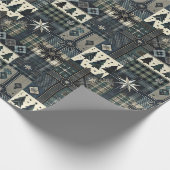 Modern Masculine Christmas Wrapping Paper ラッピングペーパー (角)