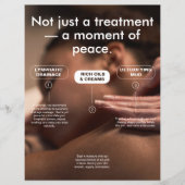 Modern Massage Spa Promotion Flyer チラシ (正面)