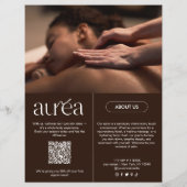 Modern Massage Spa Promotion Flyer チラシ (裏面)