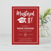 Modern Mastered It Master's Degree Graduation 招待状 (スタンド正面)