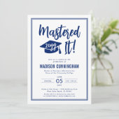 Modern Mastered It Master's Degree Graduation 招待状 (スタンド正面)