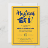 Modern Mastered It Master's Degree Graduation  招待状 (正面)